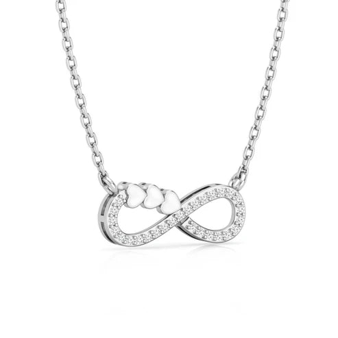 Infinity Heart Necklace - 925 Silver
