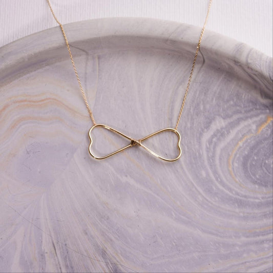 ๐ Heart 925 Silver Necklace with Gold Plated
