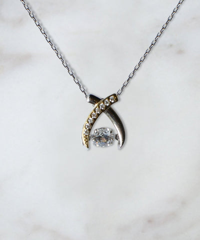 Wishbone 925 Sterling Silver Necklace