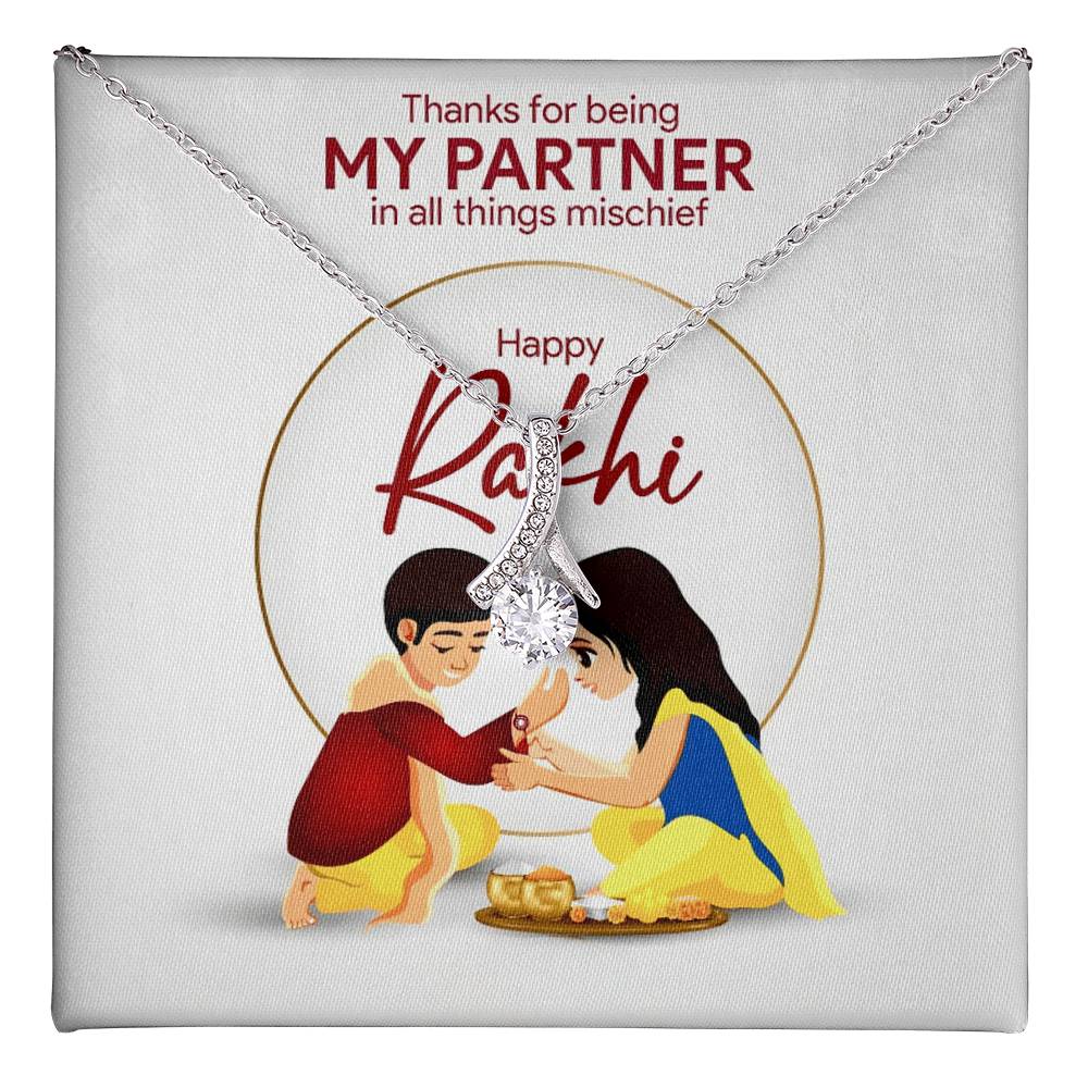 Special Rakhi Gift Idea For Sister - 925 Sterling Silver Necklace Gift