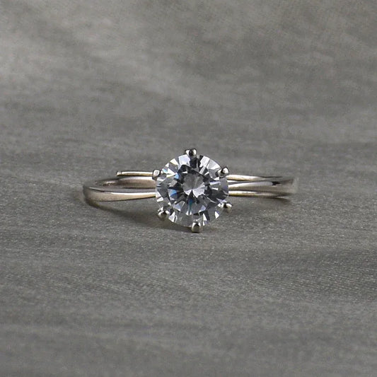 Solitaire Adjustable Ring - Cute Teddy Box