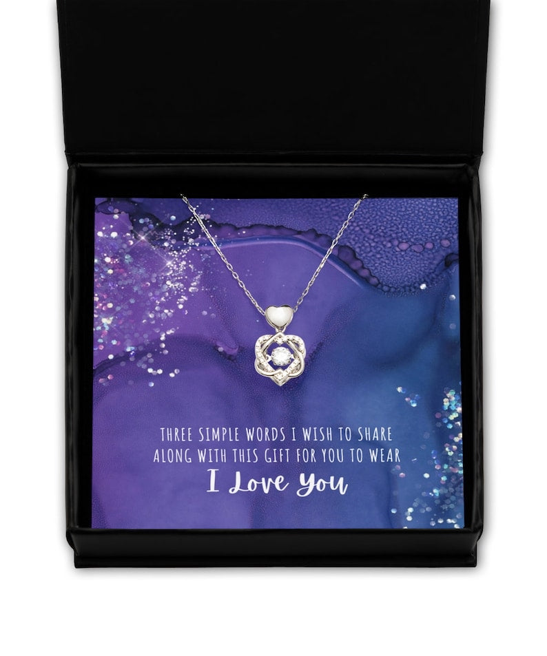 Beautiful Gift For My Love - Dancing Heart Necklace