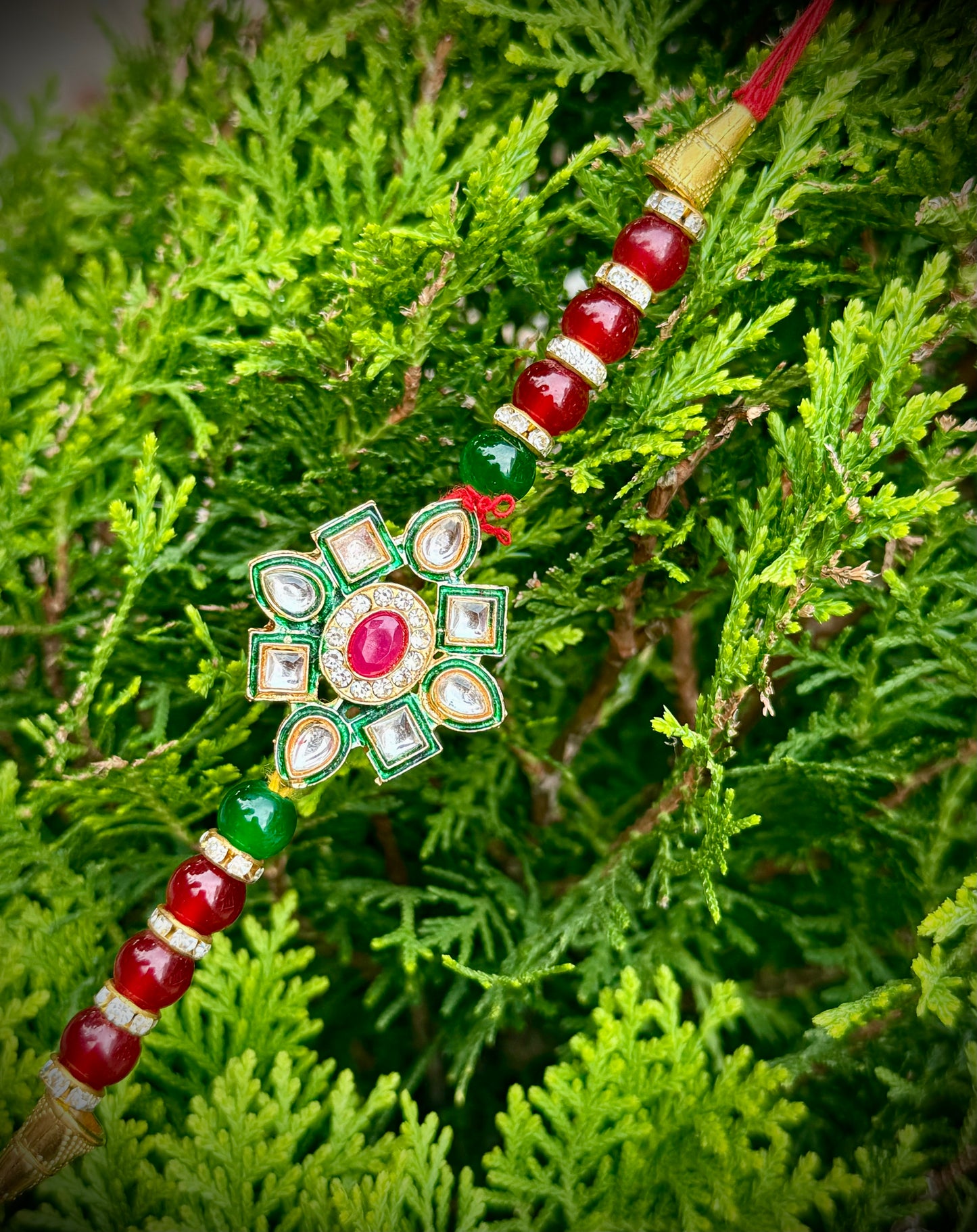 Handmade Silver With Gold Plated Rakhi