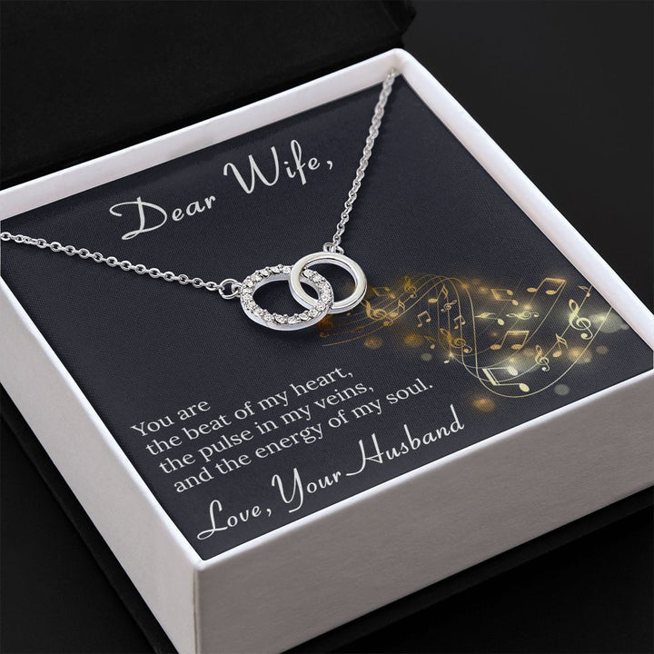 Most Beautiful Gift For Most Beautiful Wife - Dual Circlet Necklace
