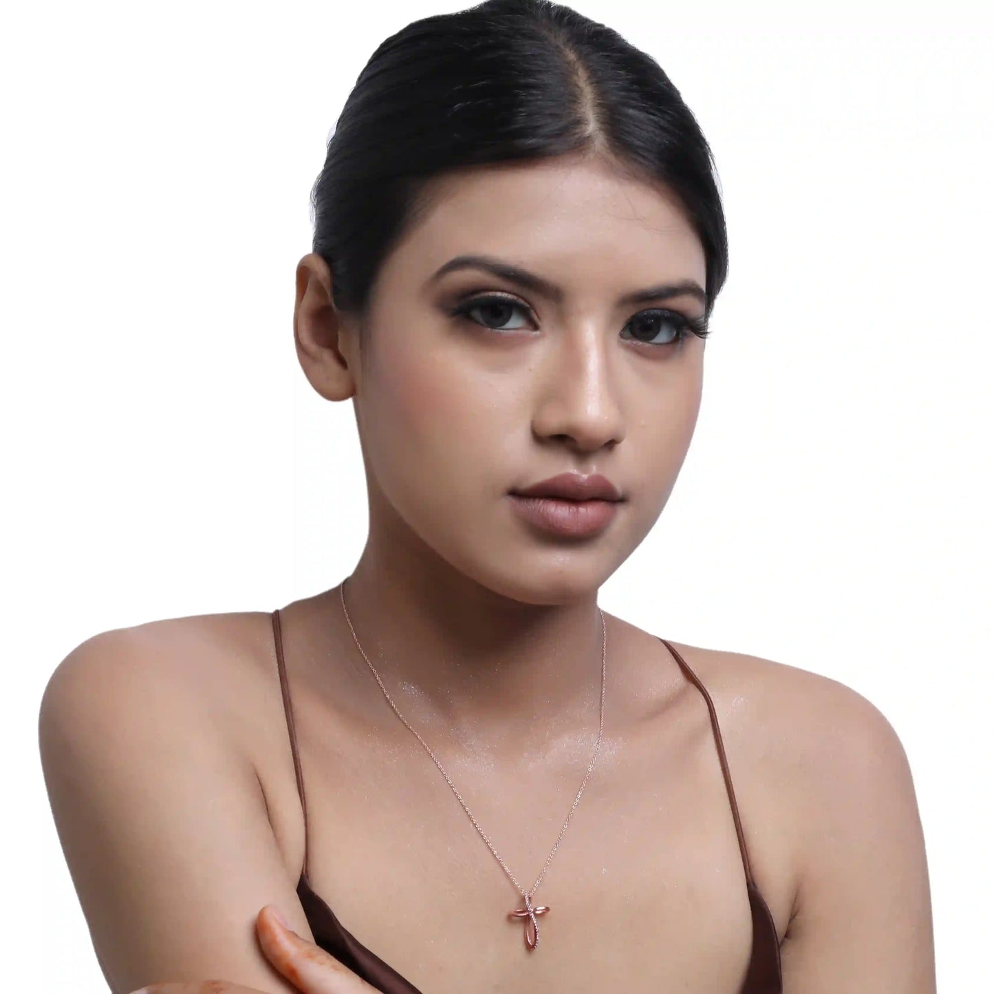 V.Cross Infinity 925 Sterling Silver Necklace