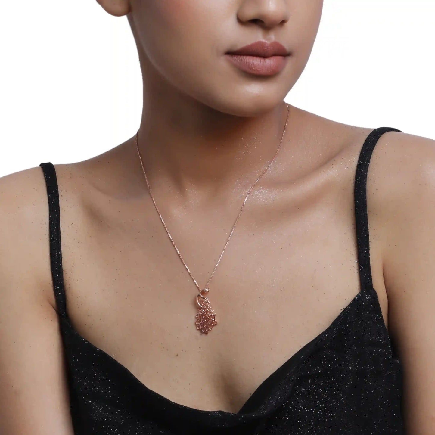 Charming Peacock 925 Silver Necklace