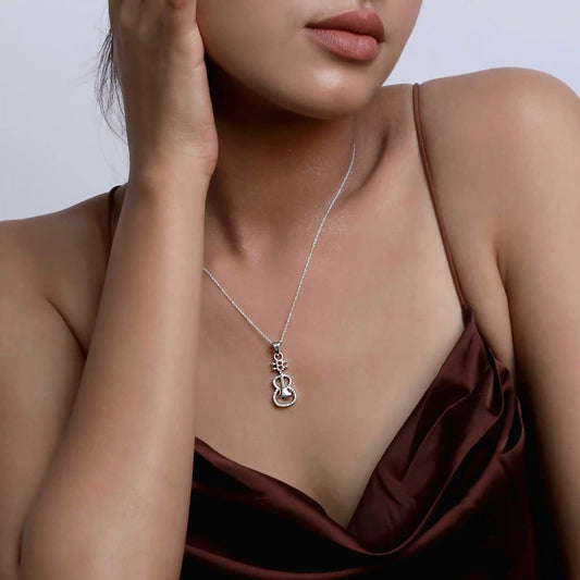 Guitar 925 Silver Necklace