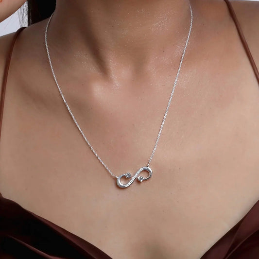 Infinity 925 Sterling Silver Necklace
