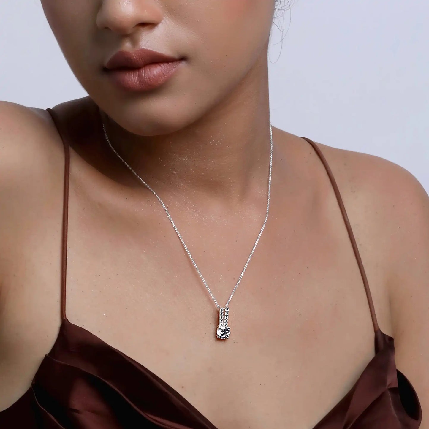 Solitaire Necklace - 925 Sterling Silver
