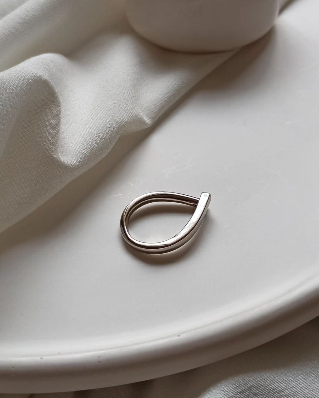 Open Adjustable Silver Ring