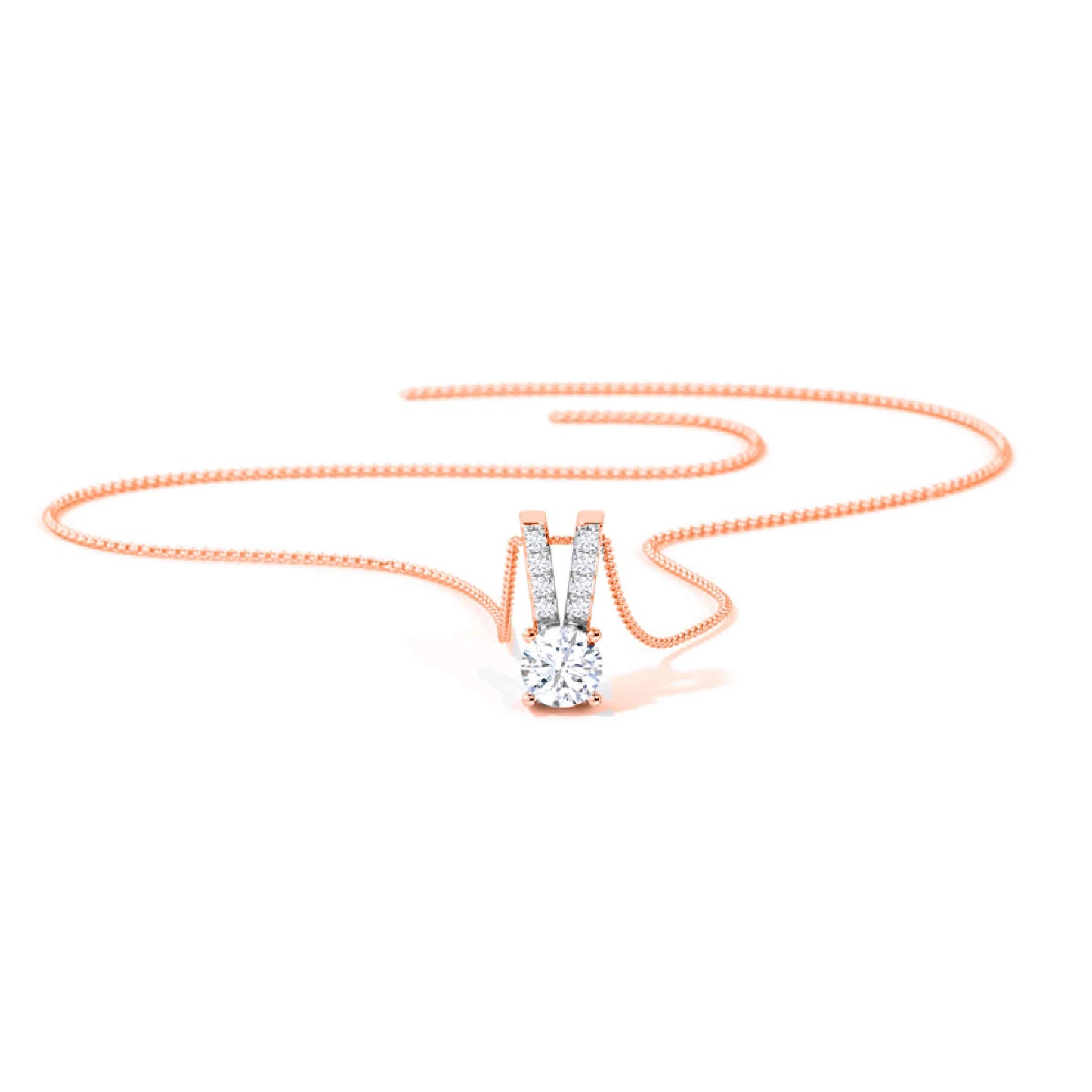 Solitaire Necklace - 925 Sterling Silver