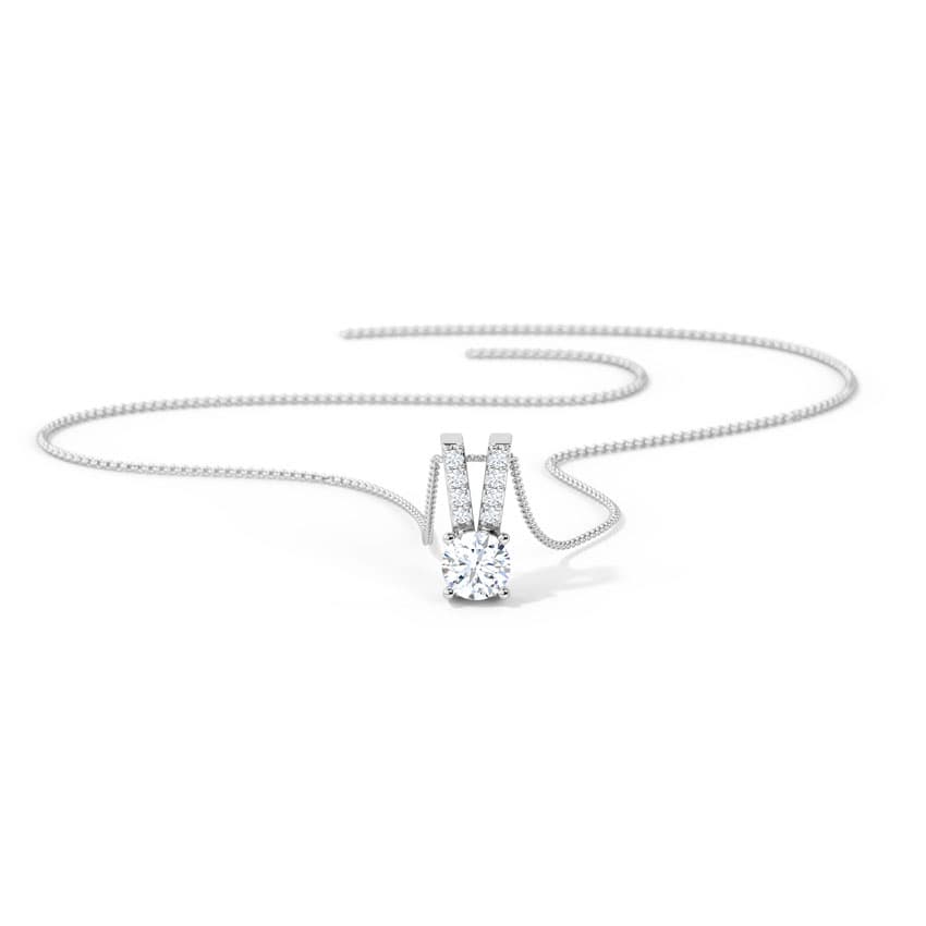 Solitaire Necklace - 925 Sterling Silver
