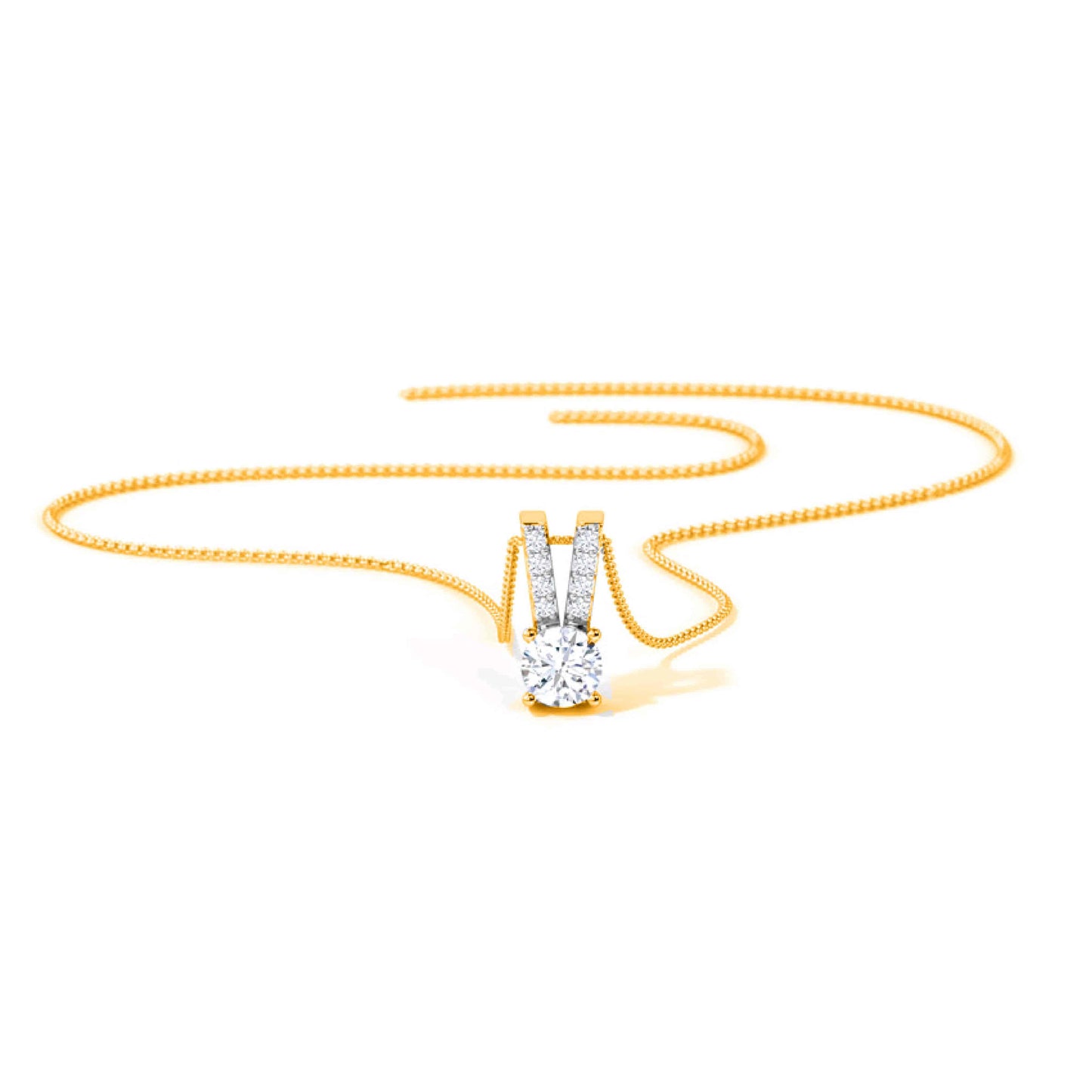 Solitaire Necklace - 925 Sterling Silver