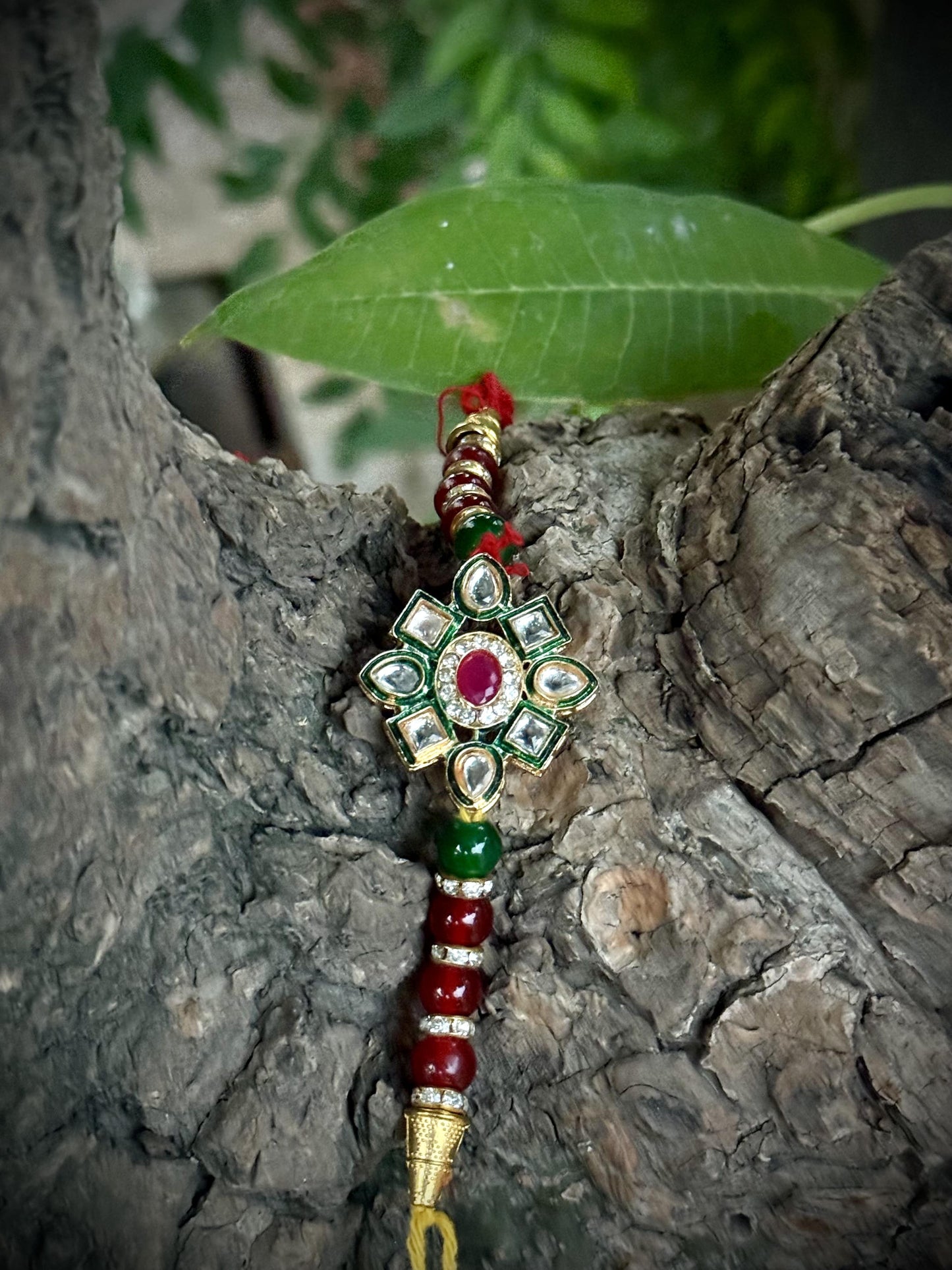 Handmade Silver With Gold Plated Rakhi