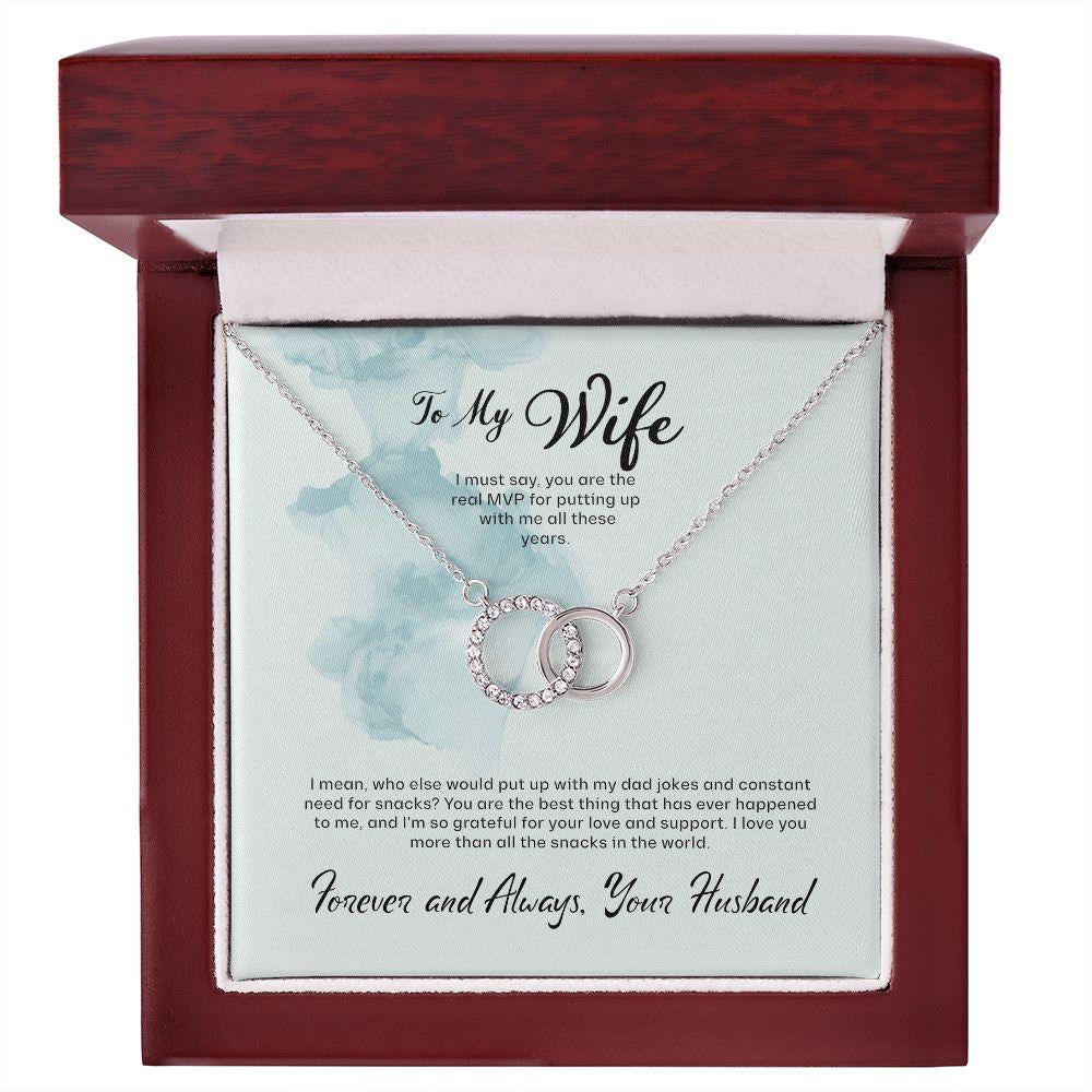 Beautiful Gift For My Wife - Dual Circlet Necklace