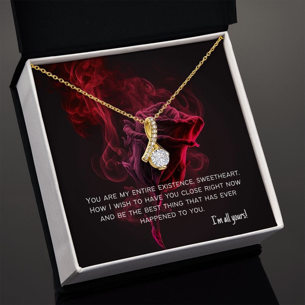 Unique Gift For My Love - Converse Solitaire Necklace