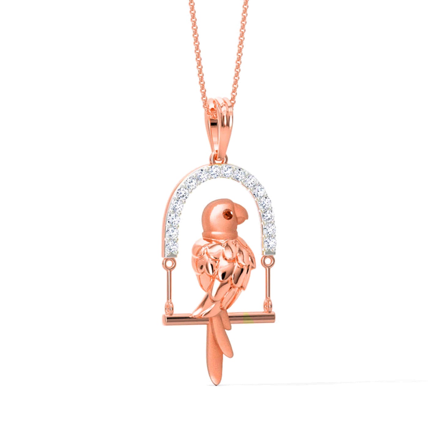 Parrot's Cage Silver Necklace
