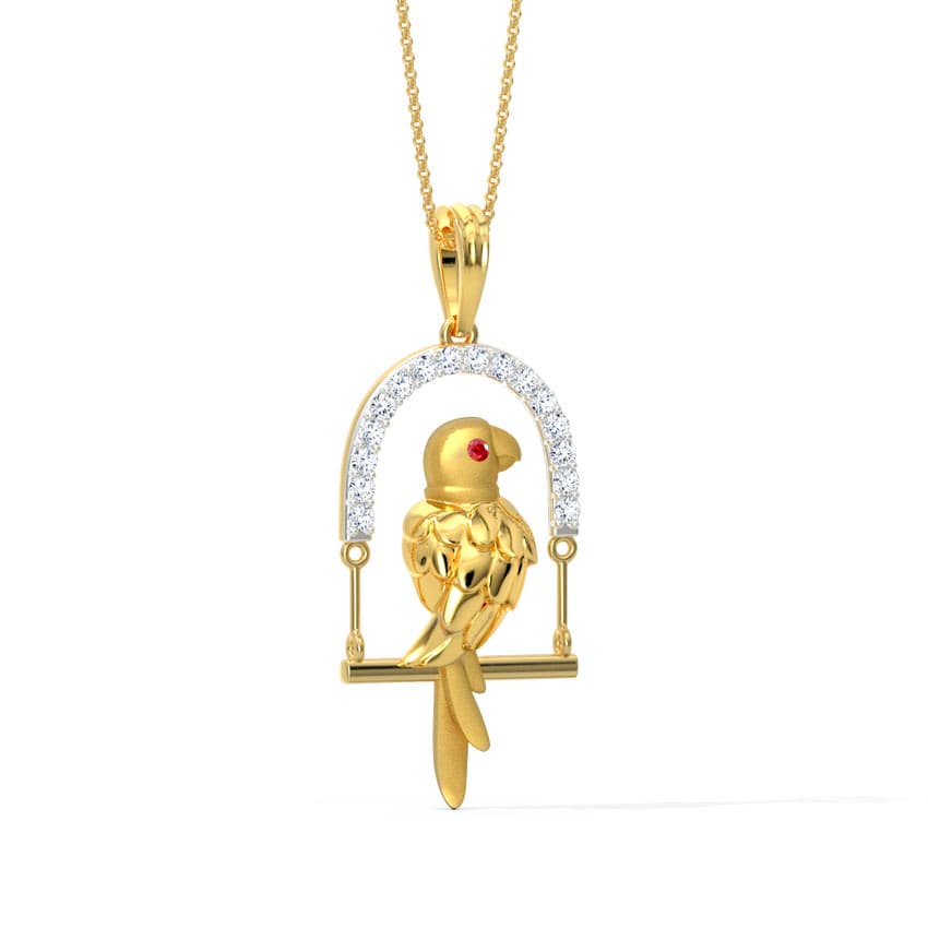 Parrot's Cage Silver Necklace