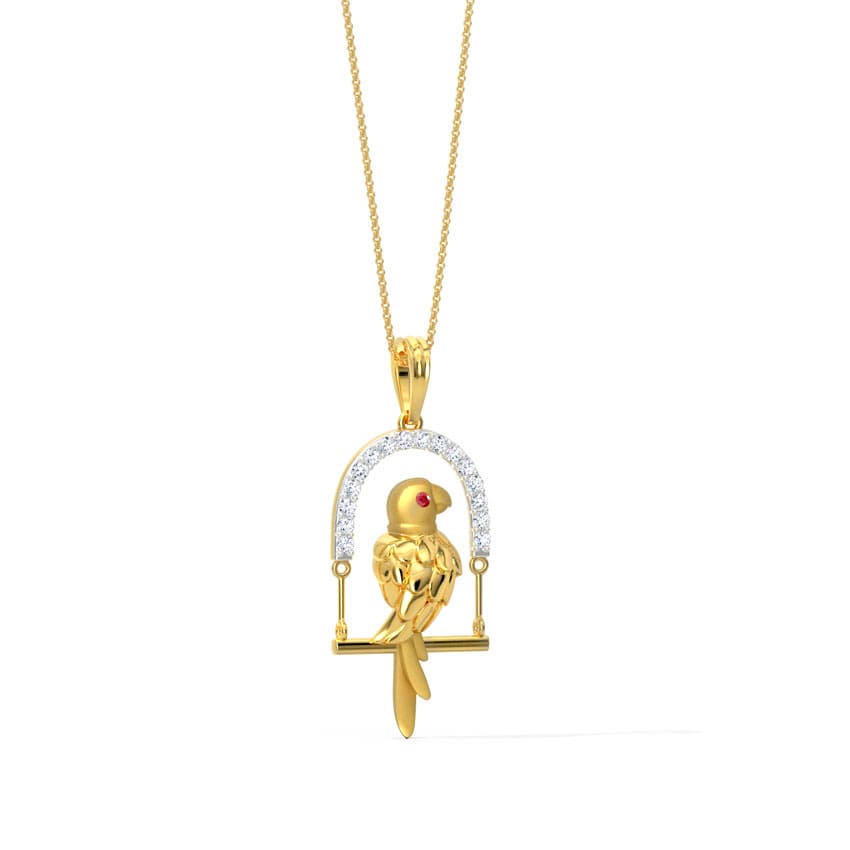 Parrot's Cage Silver Necklace