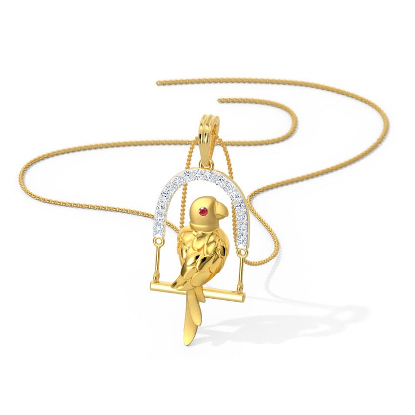 Parrot's Cage Silver Necklace