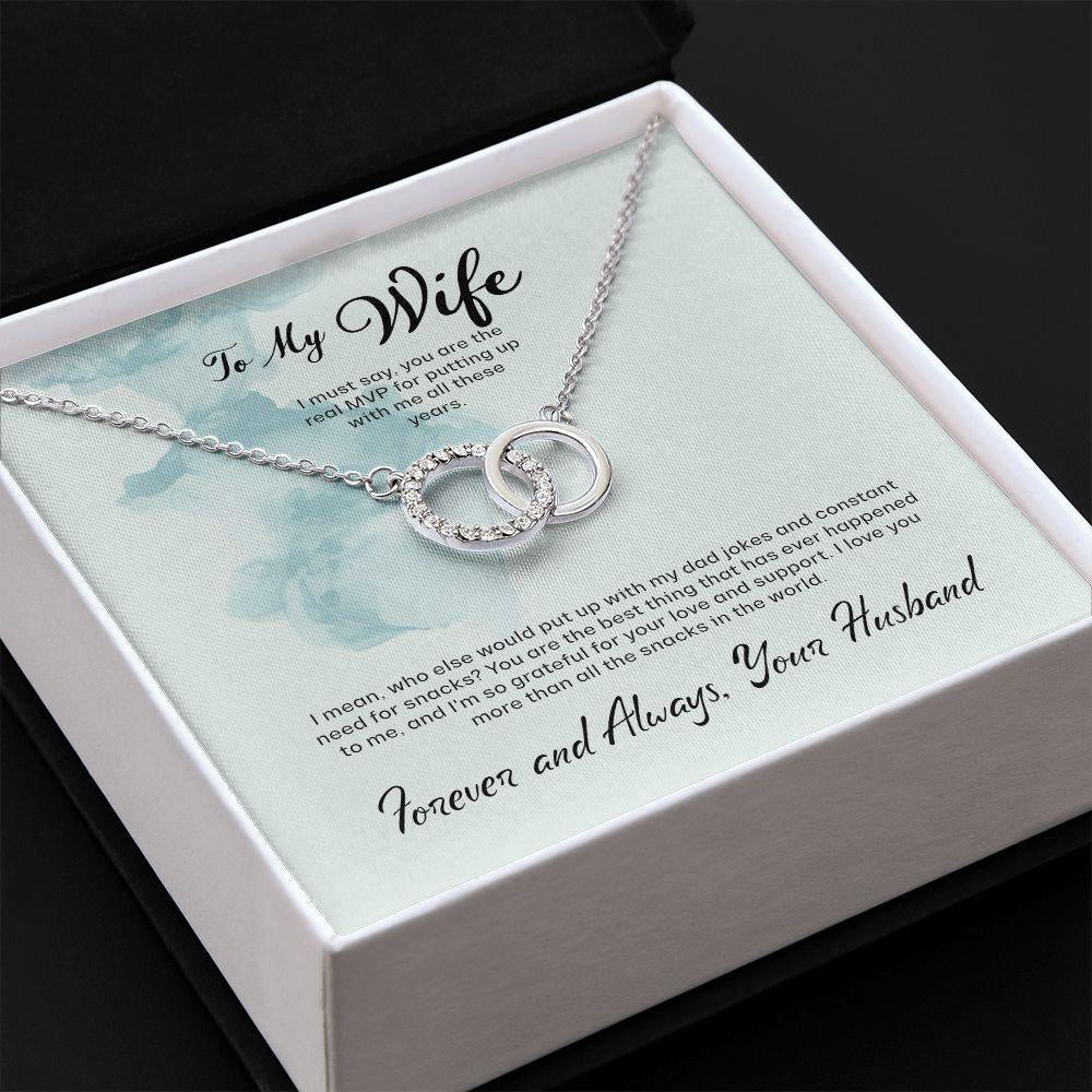 Beautiful Gift For My Wife - Dual Circlet Necklace
