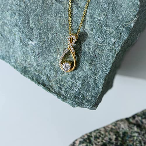 Seolfor 925 Sterling Silver Swirl Infinity Necklace - Seolfor