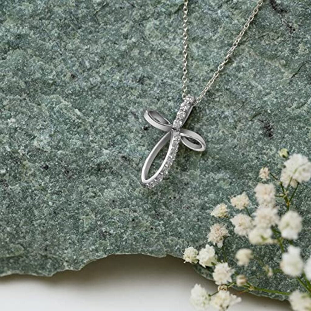 V.Cross Infinity 925 Sterling Silver Necklace