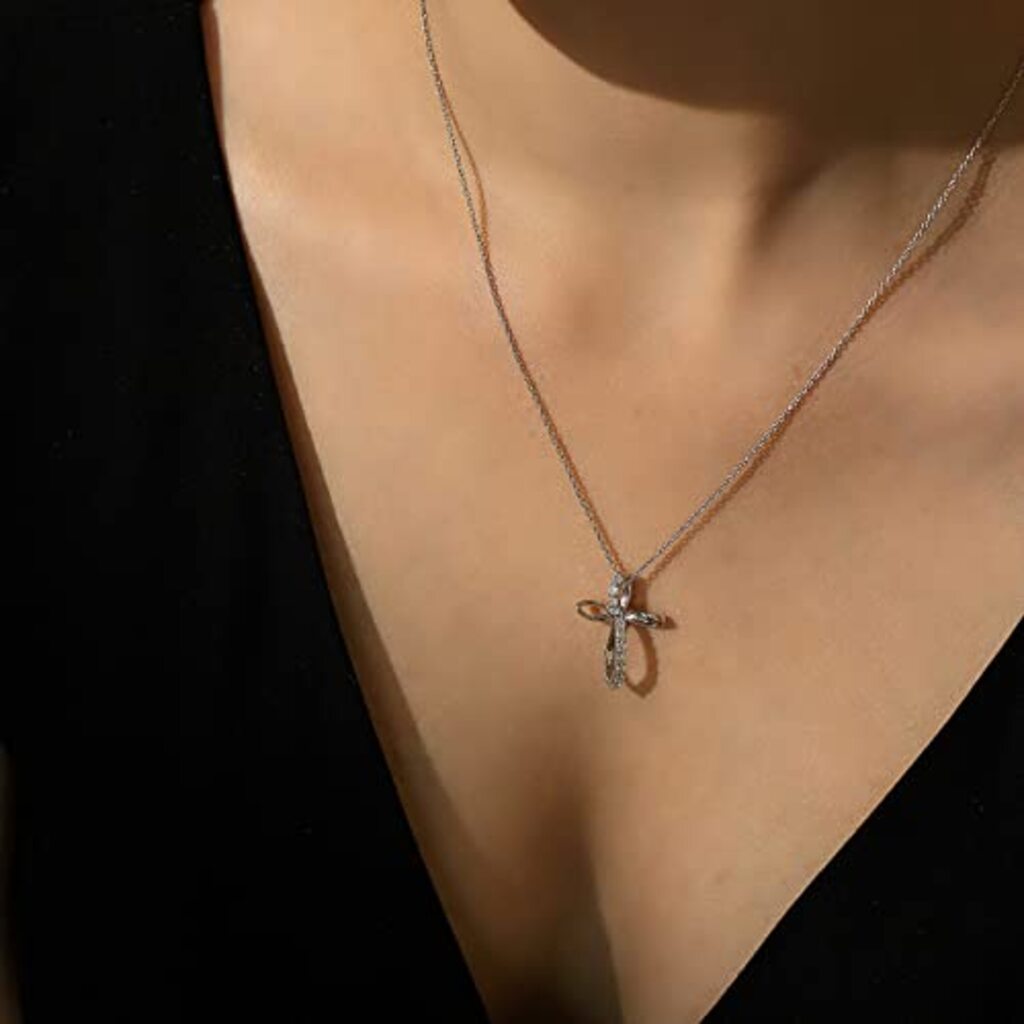 V.Cross Infinity 925 Sterling Silver Necklace