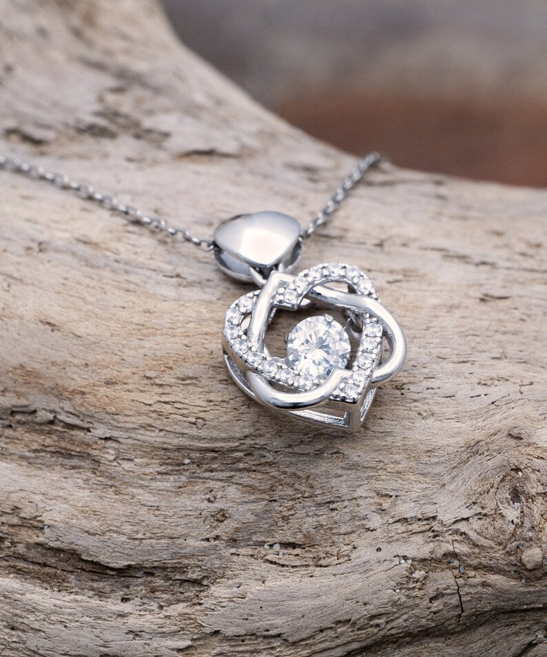 Heartfelt Gift for Your Friend - Dancing Heart Necklace