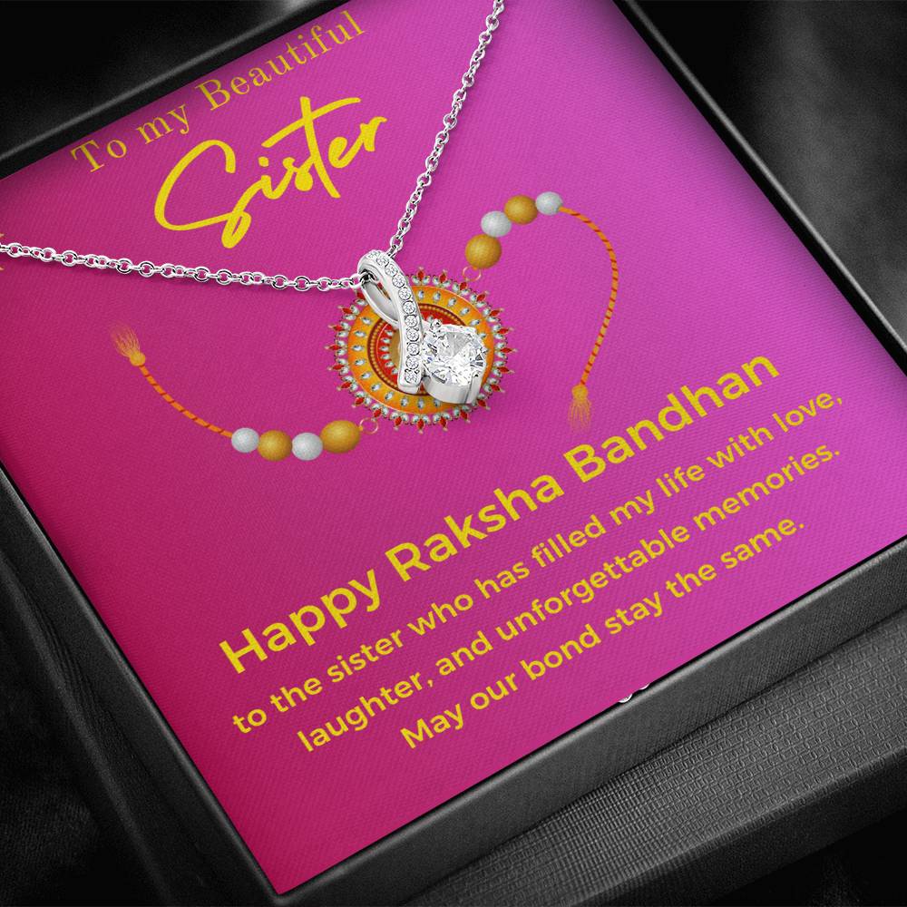 Stunning Raksha Bandhan Gift For Sister 2025 - 925 Sterling Silver Necklace