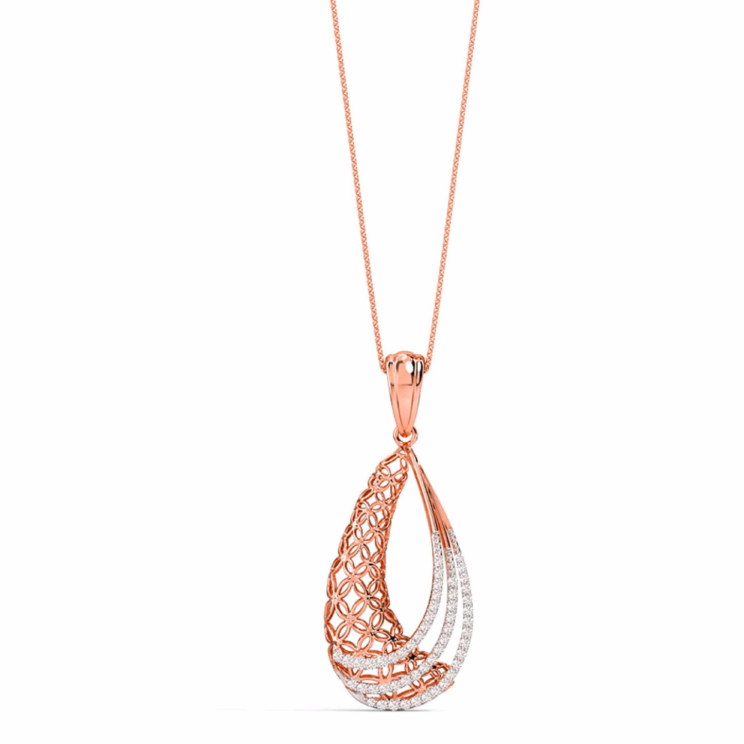 Dina Trellis Pure Silver Necklace