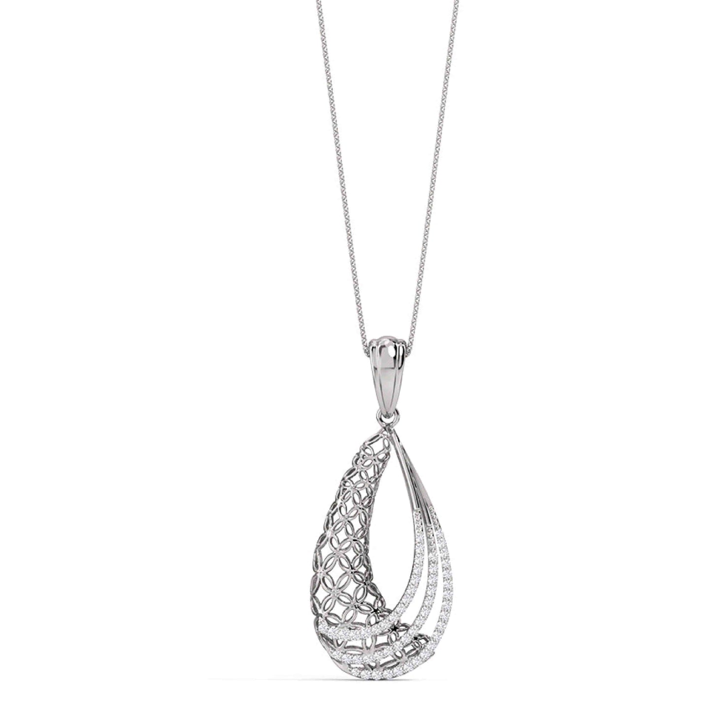 Dina Trellis Pure Silver Necklace