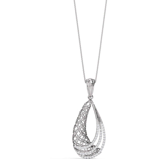 Dina Trellis Pure Silver Necklace