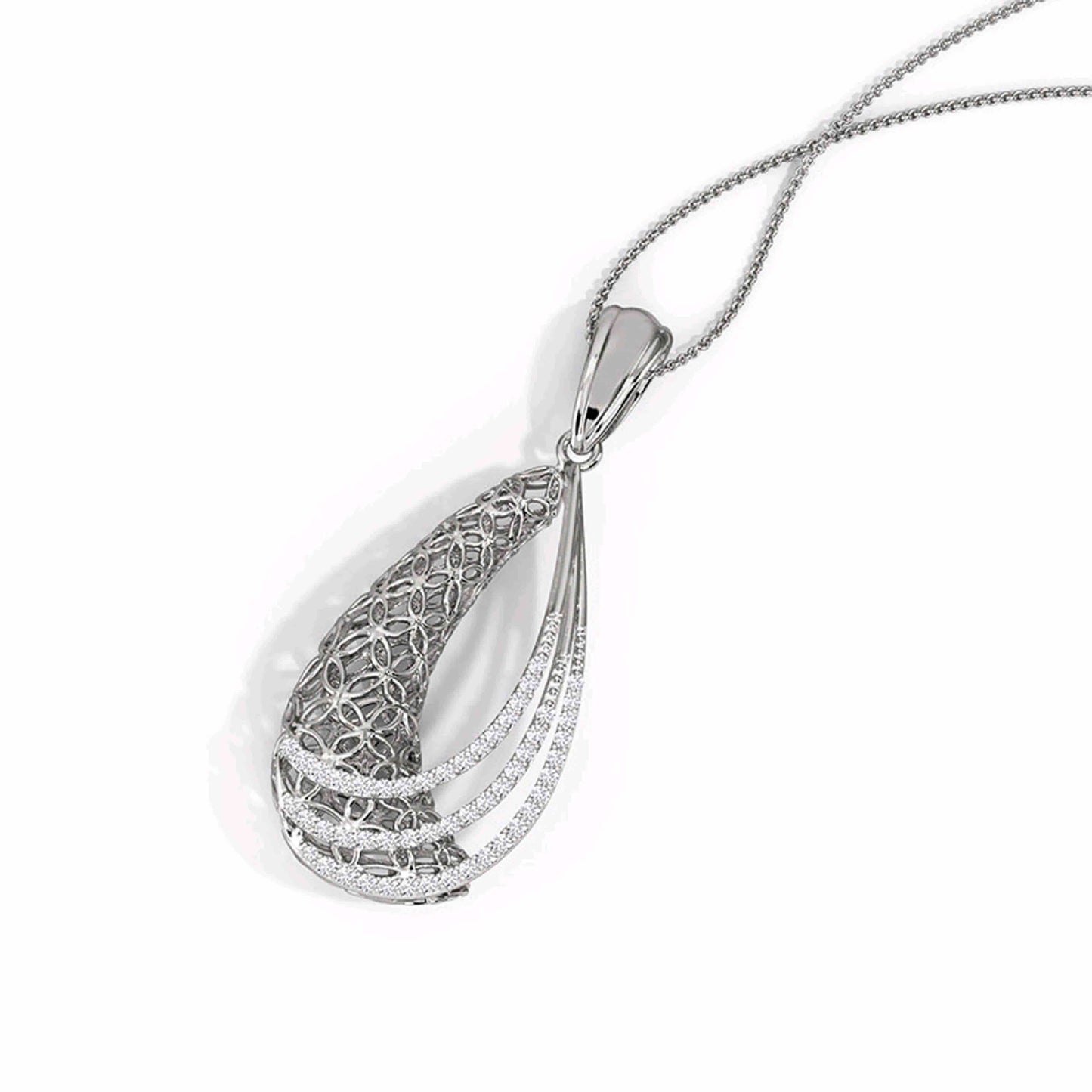 Dina Trellis Pure Silver Necklace
