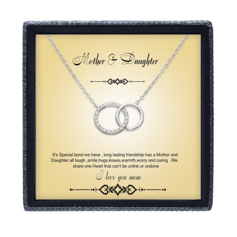 A Perfect Gift For Mother & Daughter To Express Bond - Dual Circlet Necklace