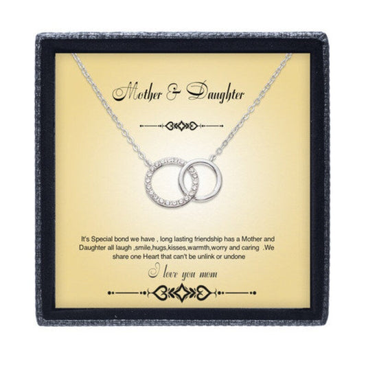 A Perfect Gift For Mother & Daughter To Express Bond - Dual Circlet Necklace