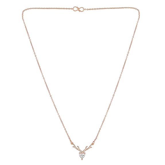 Deer Heart Cubic Zirconia Necklace