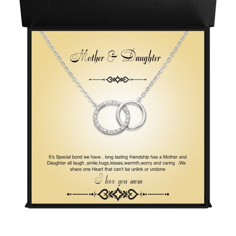 A Perfect Gift For Mother & Daughter To Express Bond - Dual Circlet Necklace
