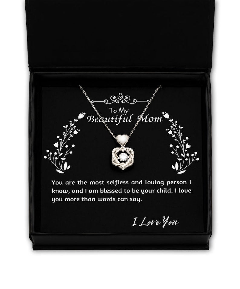 Beautiful Gift For My Mom - Dancing Heart Necklace