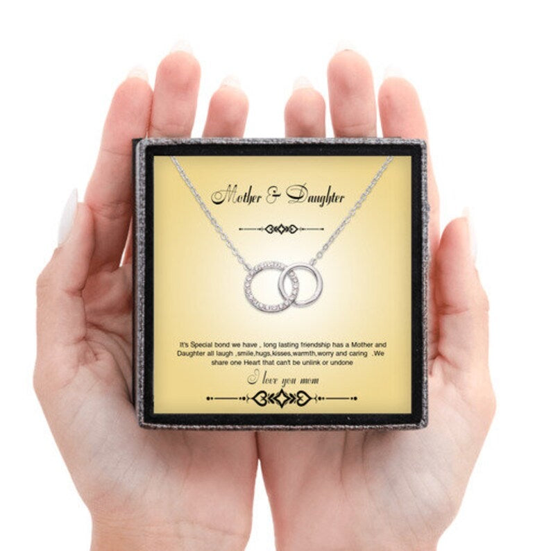 A Perfect Gift For Mother & Daughter To Express Bond - Dual Circlet Necklace