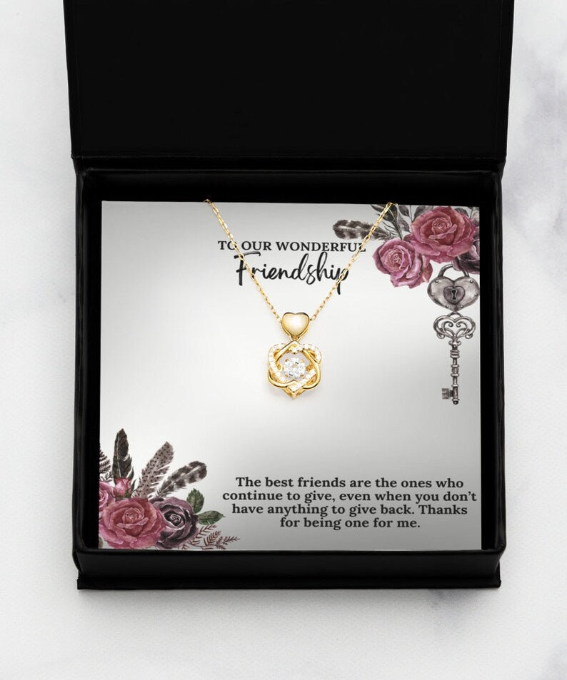 Beautiful Gift For A Lovely Friend - Dancing Heart Necklace