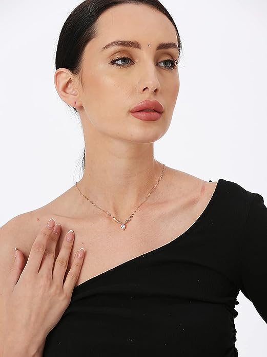 Deer Heart Cubic Zirconia Necklace