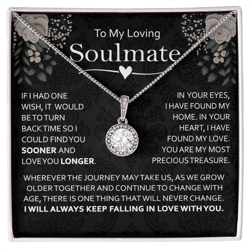 Special Soulmate Gift For Her - Cizzle Drop Necklace