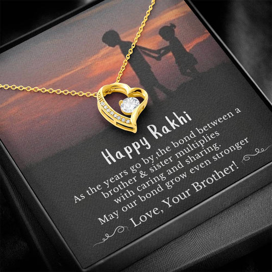 Best Rakhi Gift For Younger Sister - 925 Sterling Silver Necklace Gift
