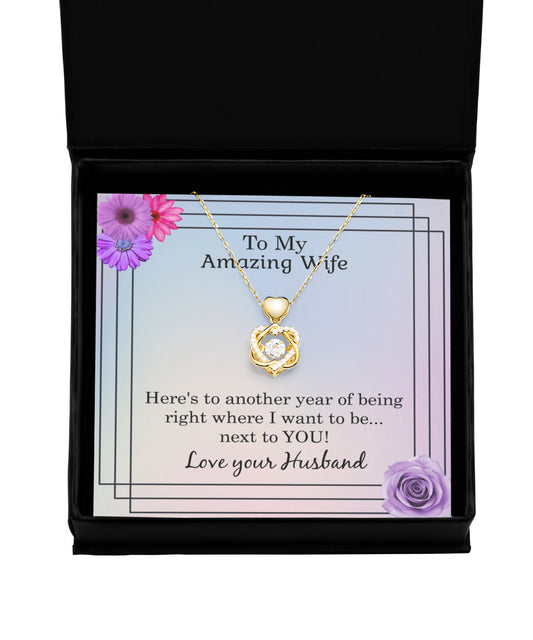Beautiful Gift To Your Beautiful Wife - Dancing Heart Necklace