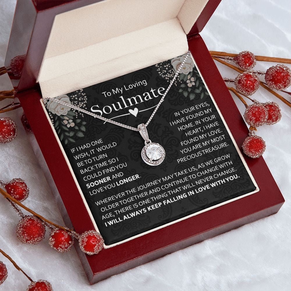 Special Soulmate Gift For Her - Cizzle Drop Necklace
