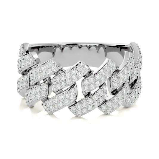 Cuban 925 Sterling Silver Ring Unisexual - Adjustable Size