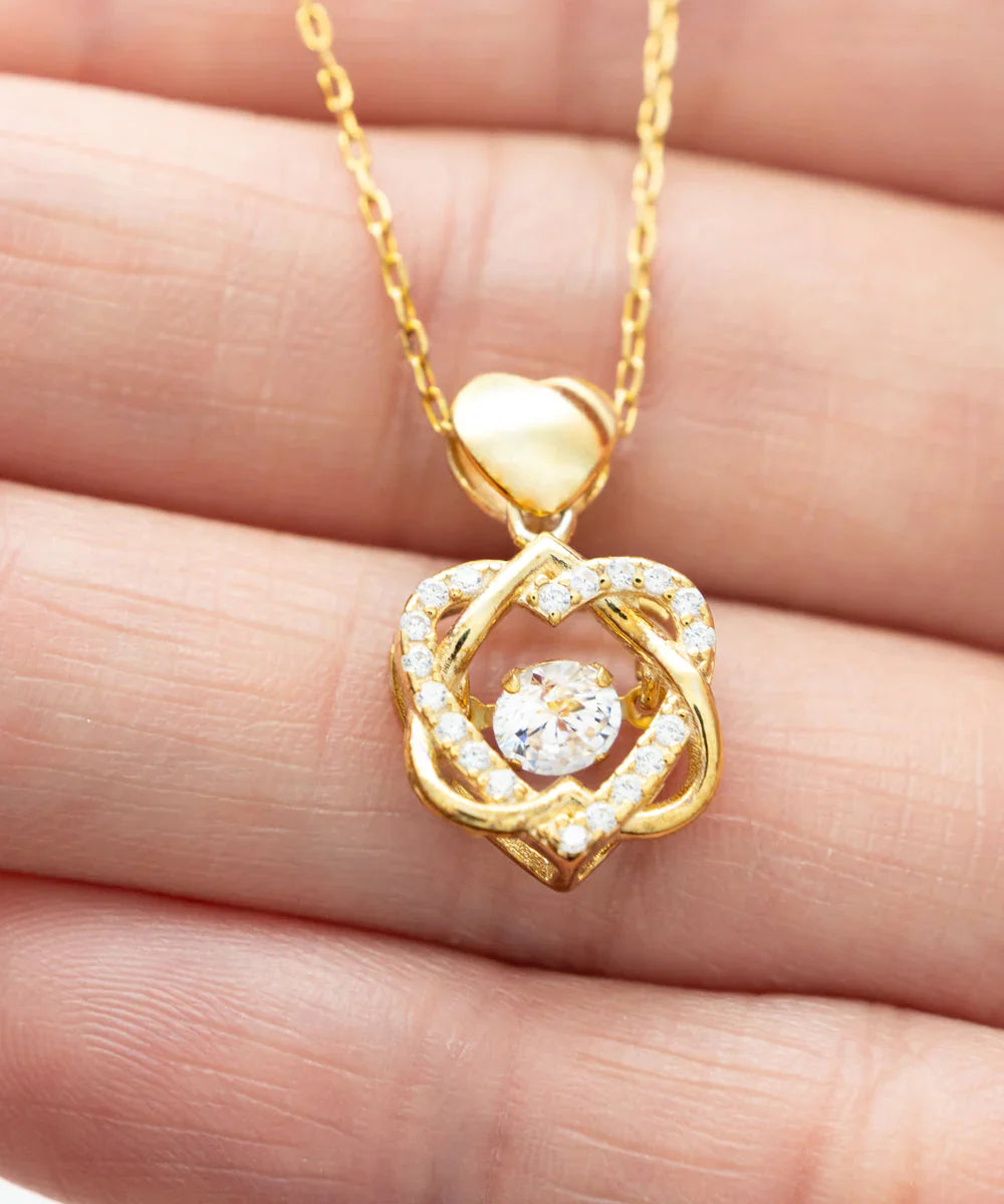 Dancing Heart 925 Silver Necklace