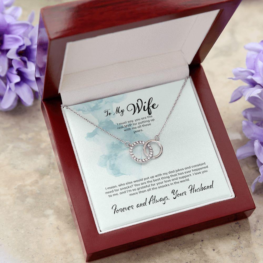 Beautiful Gift For My Wife - Dual Circlet Necklace