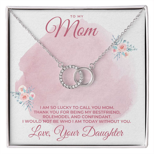Unique Gift To My Mom - Dual Circlet Necklace